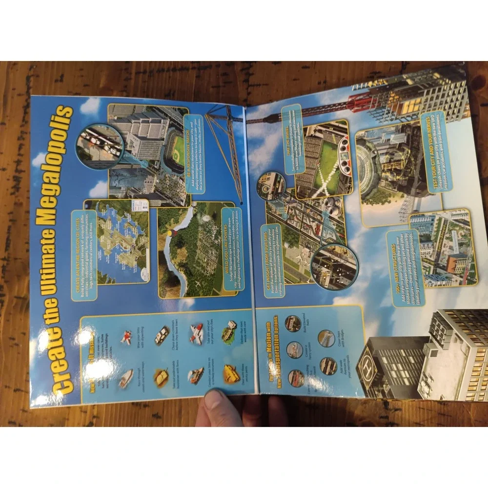 SimCity 4 Deluxe Edition PC Game Big Box EA Maxis 2003 Includes Rush Hour
